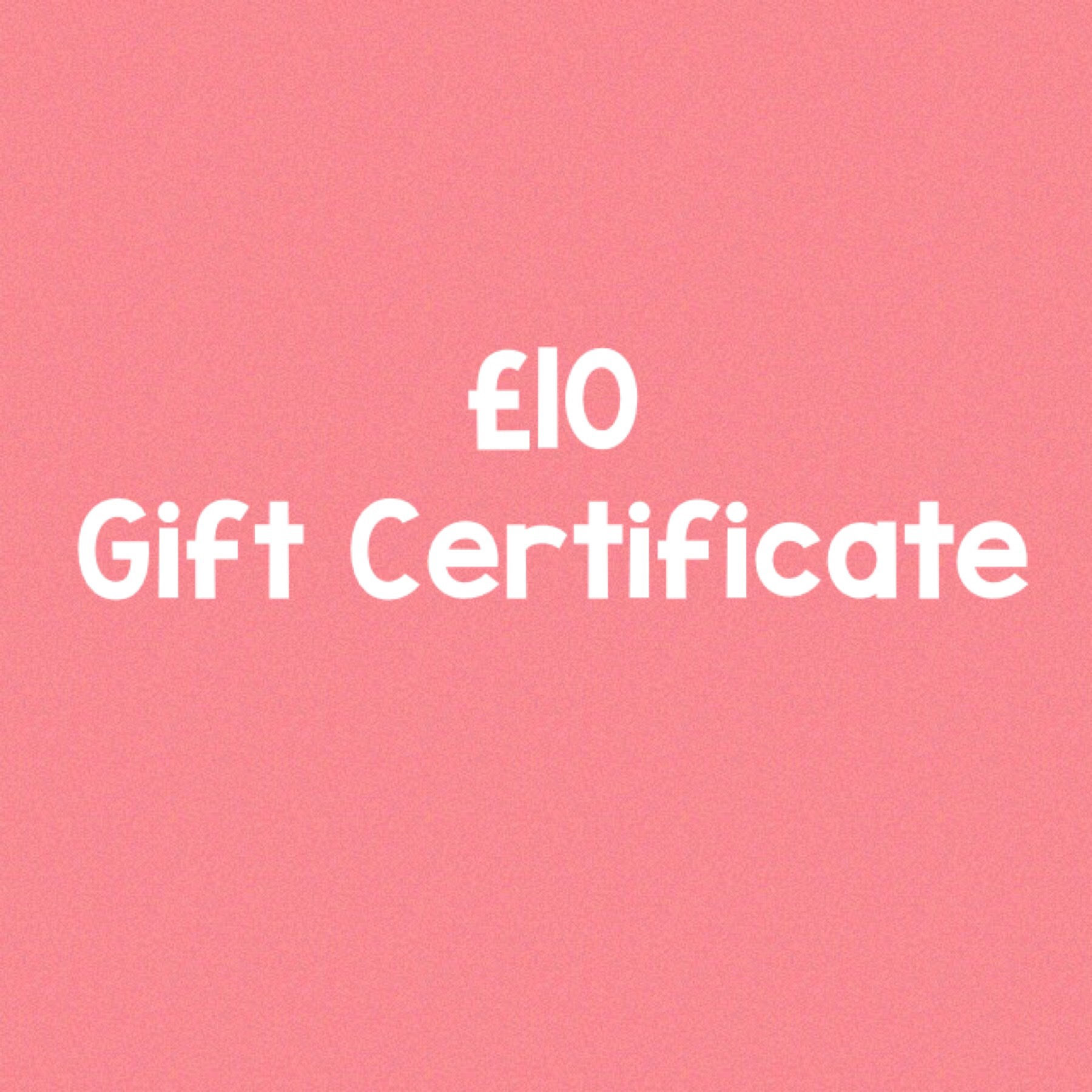 £10 Gift Certificate