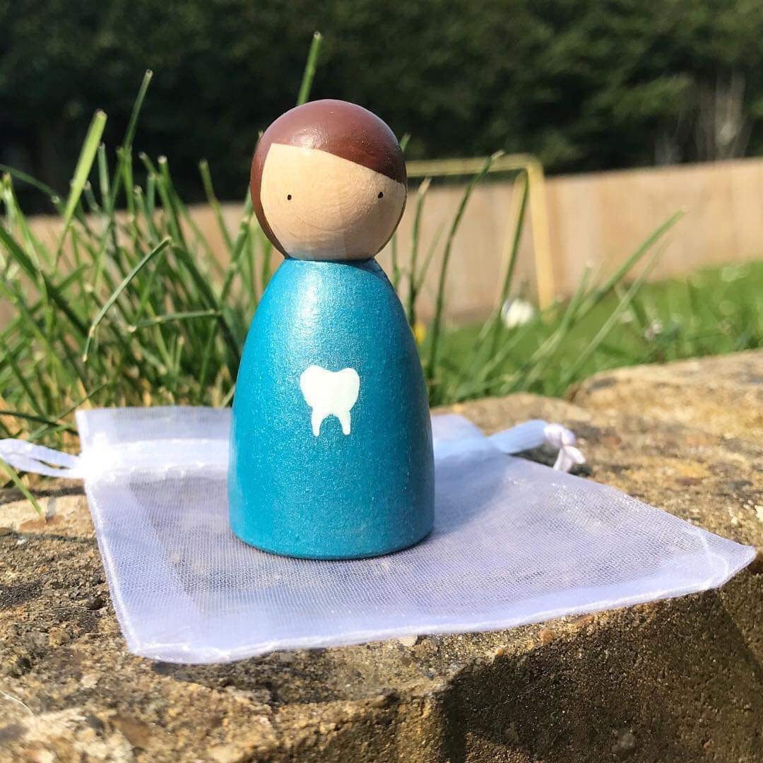 Peggy & Pip Tooth Fairy Peg Doll in Organza Bag