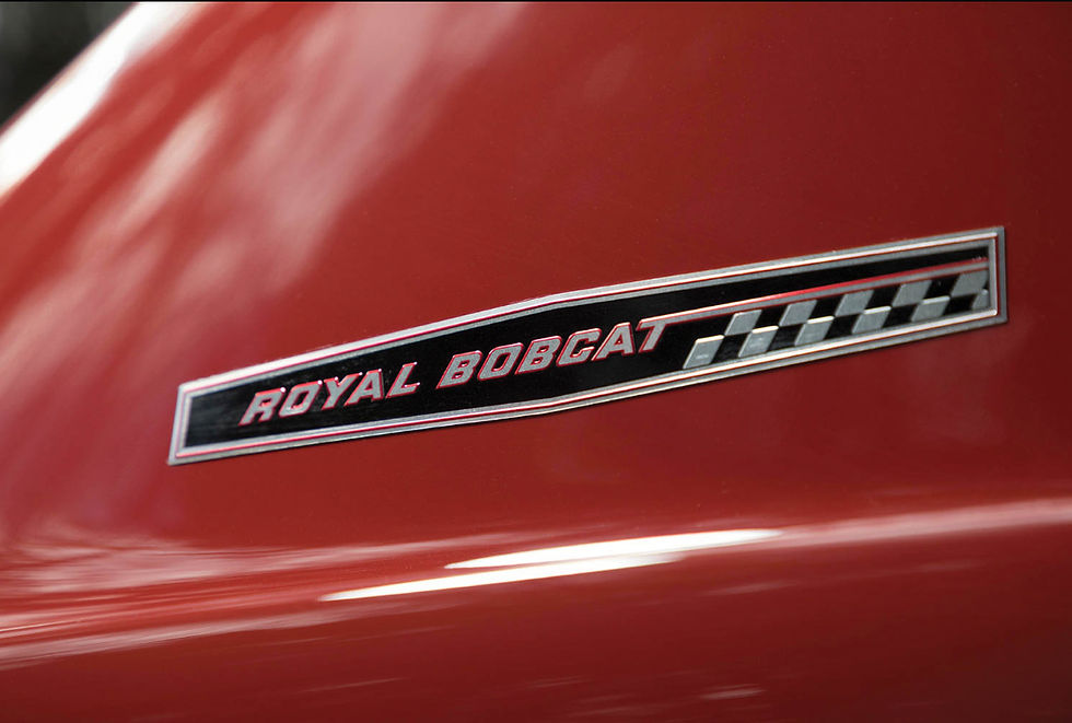 The “Royal Bobcat” badge is a nod to the legendary dealership that first prepared this special car. Evan Klein