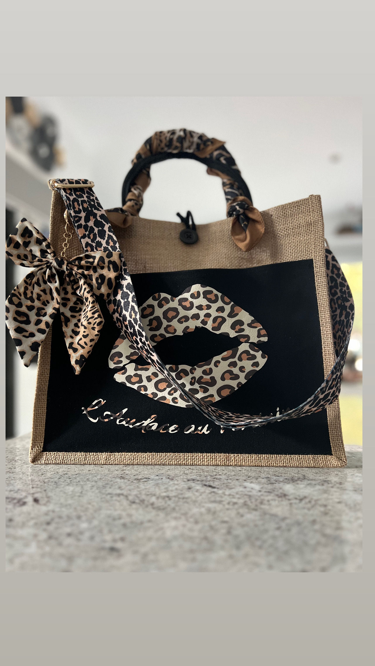 Sac “L’Audace au Féminin” – Édition Léopard Chic