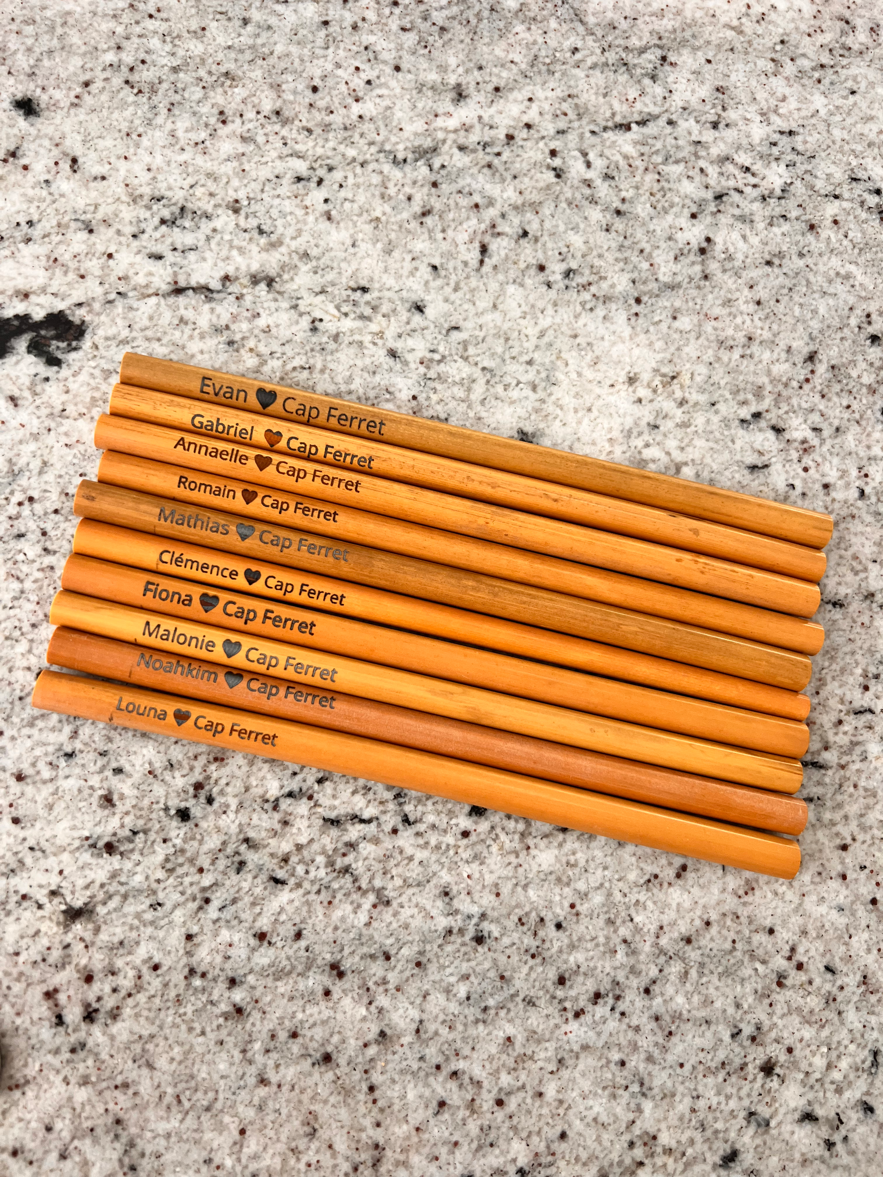 Paille bambou personnalisable