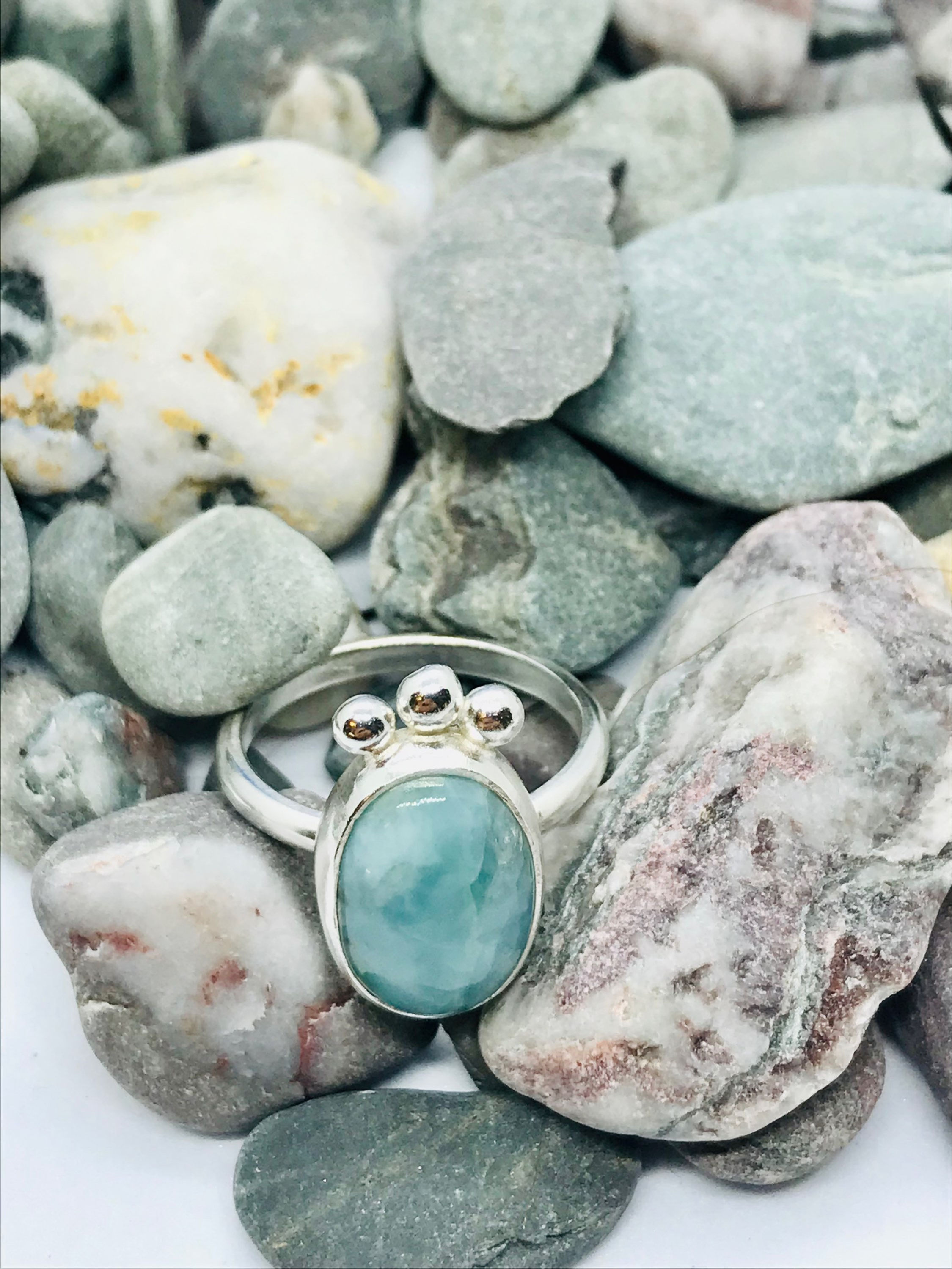 ‘A Drop in the Ocean’ Larimar Ring