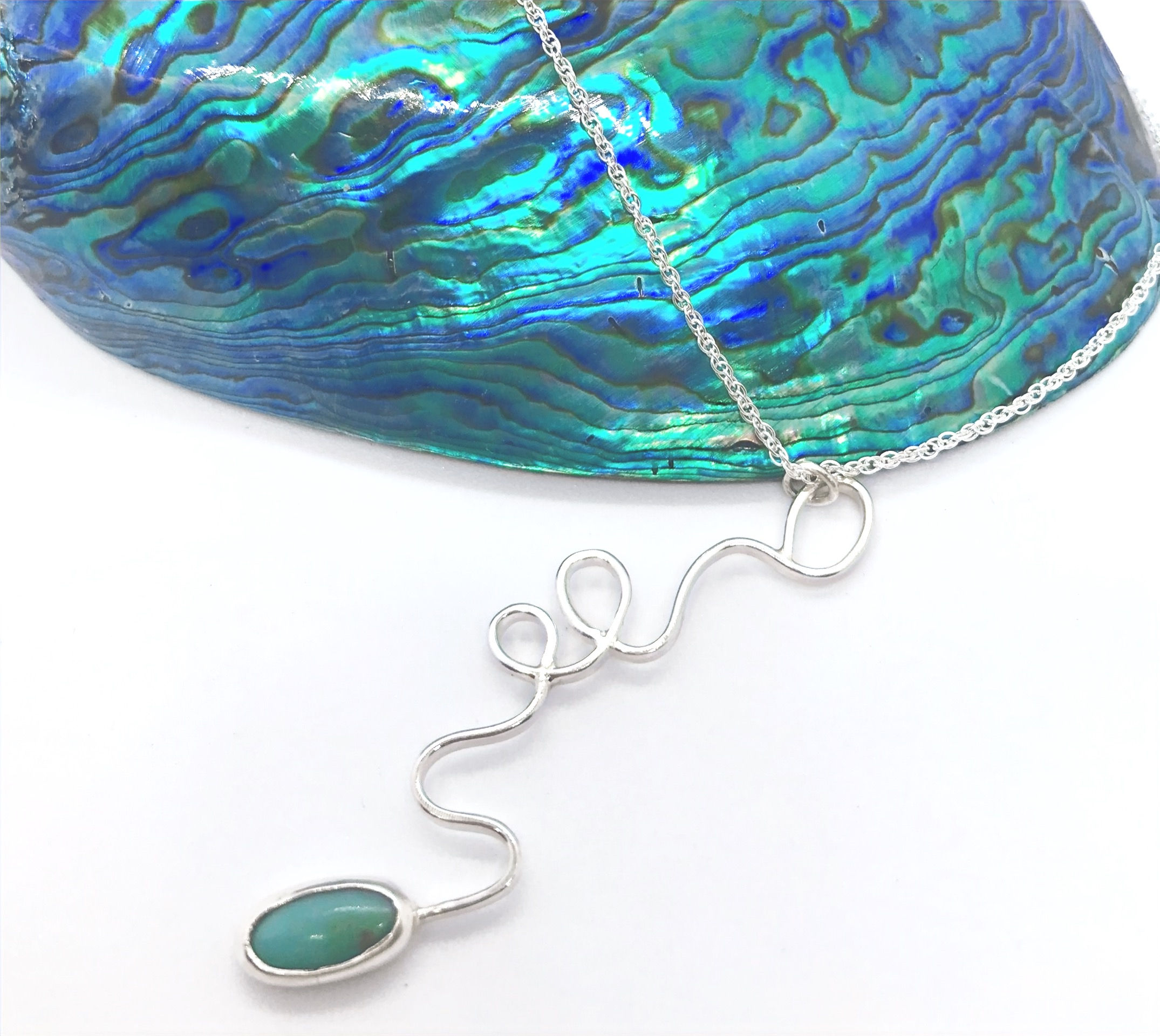 Tumble Pendant - Turquoise