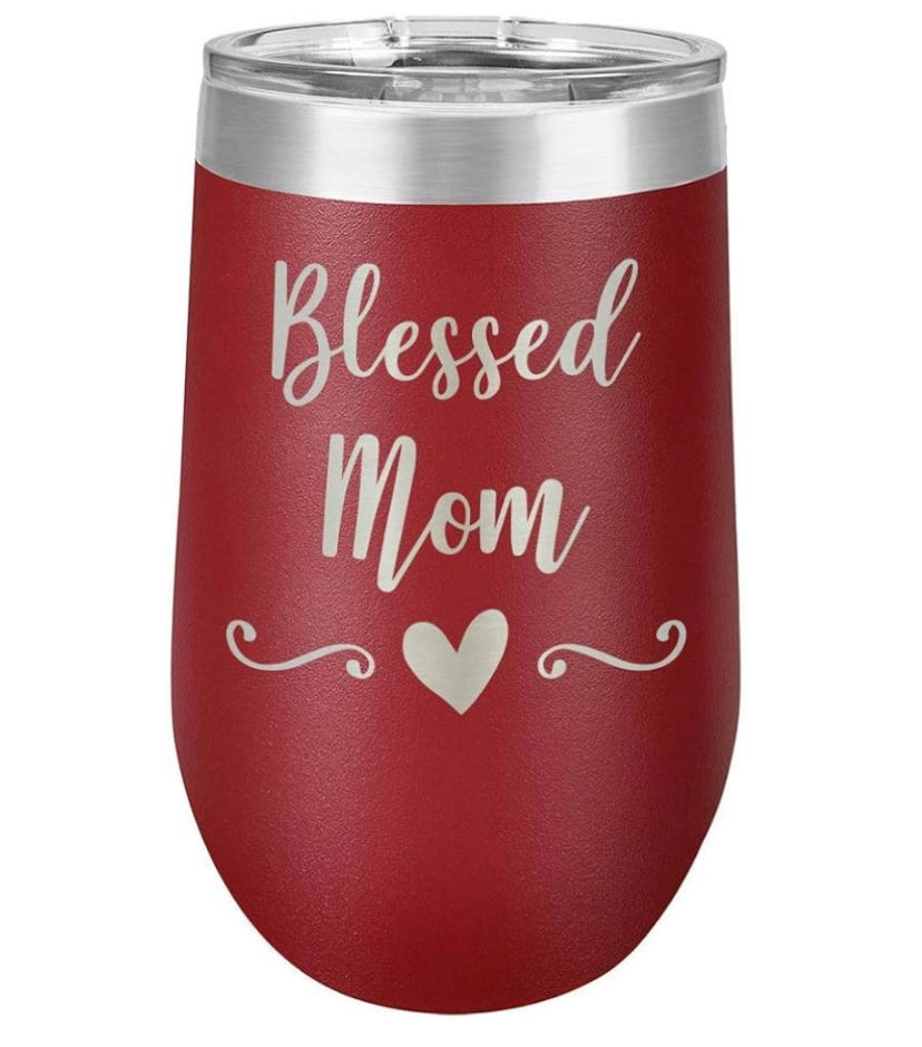 Thumbnail: Blessed Mama Tumbler or Wine Tumbler