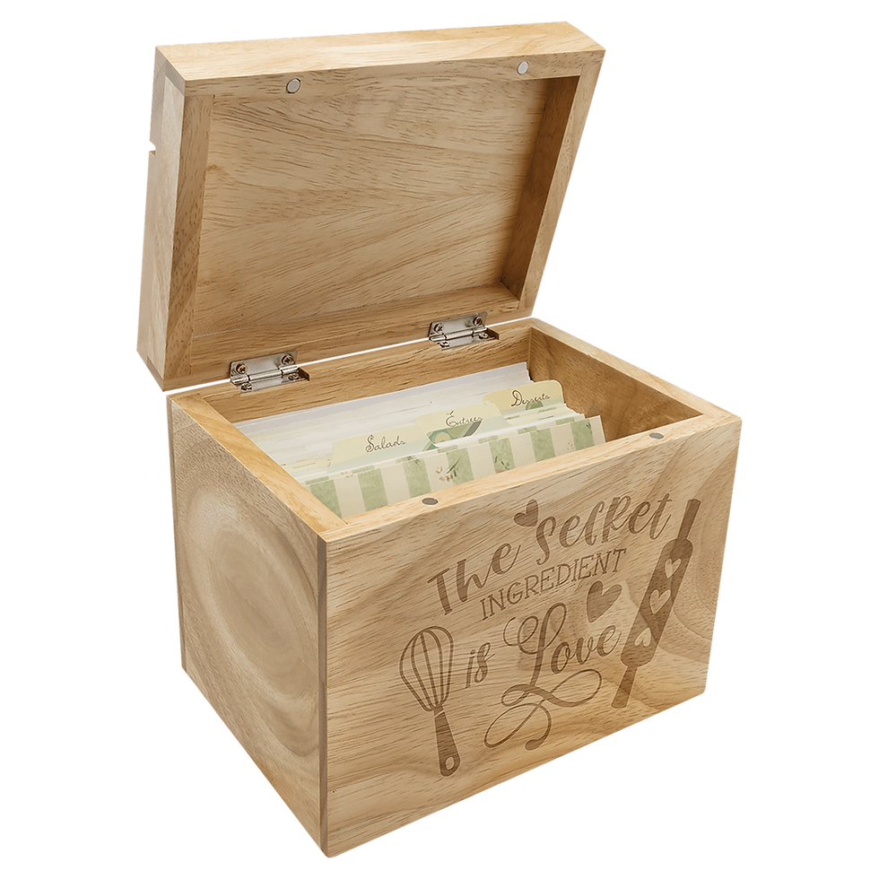 Thumbnail: Wooden Recipe Box