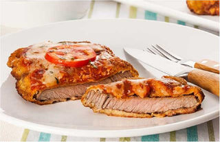 Bife de contrafilé à parmeggiana