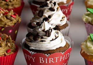 Cupcake de café com chantilly