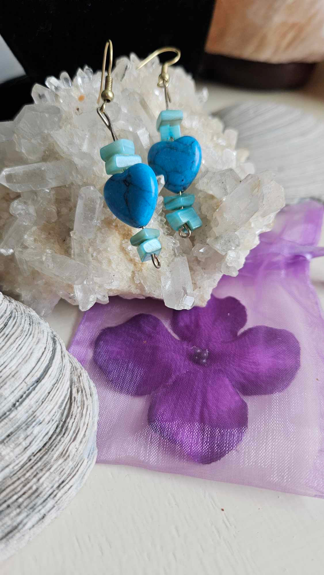 Blue Howlite Earrings