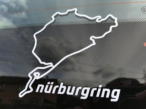 Nurburgring Nordschleife Track Layout Sticker