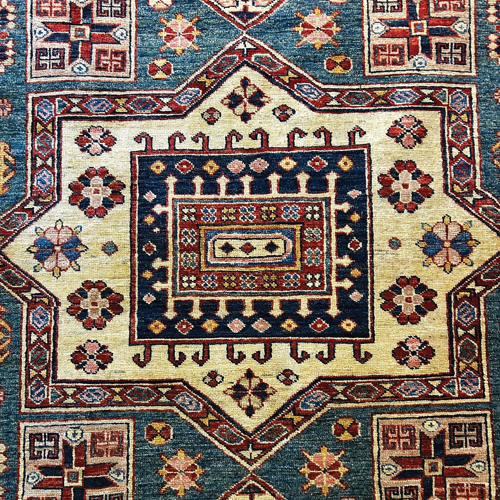 Miniature : Tapis Afghan | Motif Kazakh | Laine | 289 x 182 cm