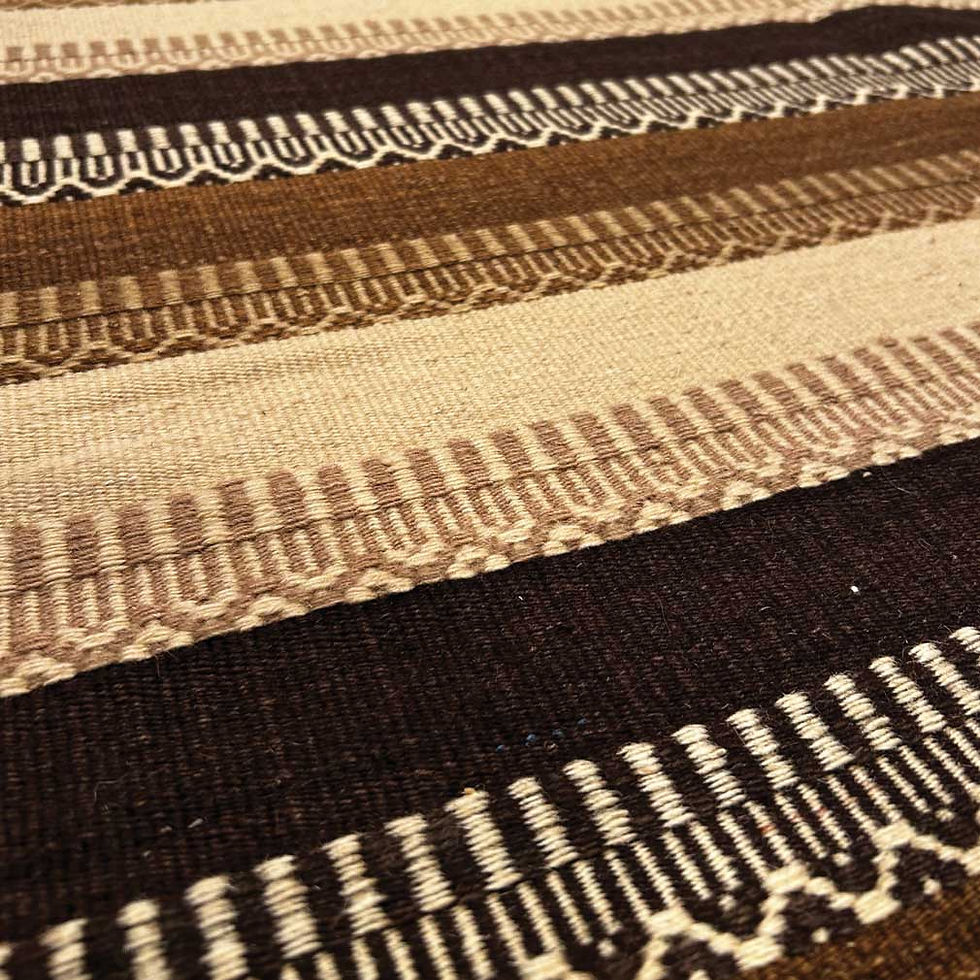 Miniature : Kilim Gabbeh Moderne en Laine – Tissé Main, 237 × 171 cm