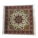 Tapis Persan Tabriz – Motif Médaillon Central | Laine Nouée Main -- 105 x 102 cm