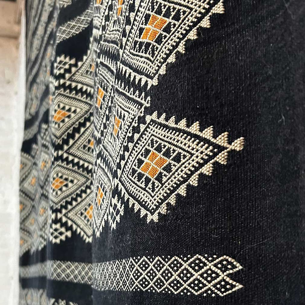 Miniature : Kilim Marocain en Laine sur Laine Broderie Artisanale -- 280 x 180 cm