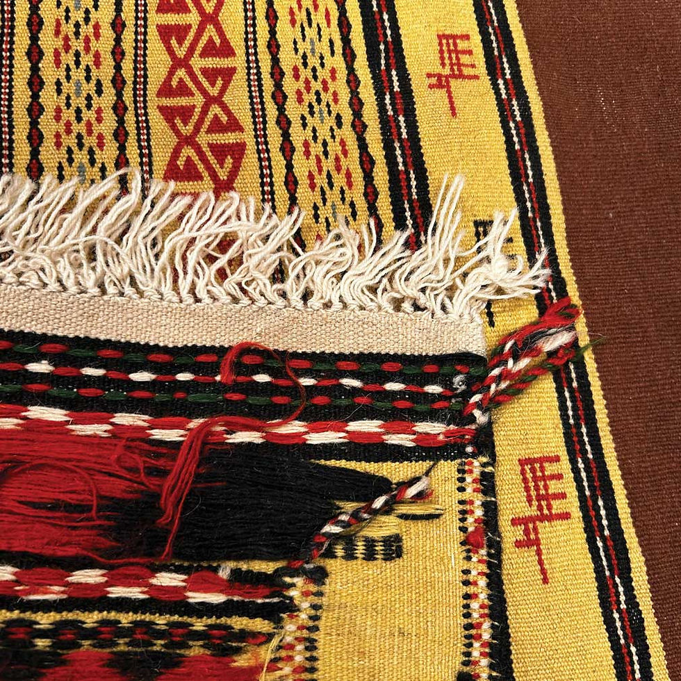 Miniature : Kilim Sofreh Persan en Laine – Motifs Animaliers Tribaux