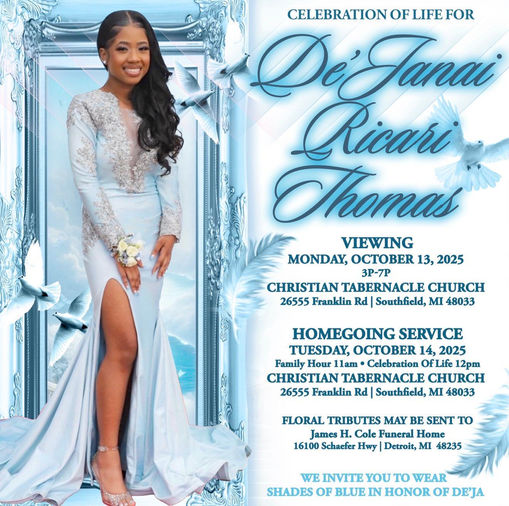 Mourning De’Janai Ricari Thomas