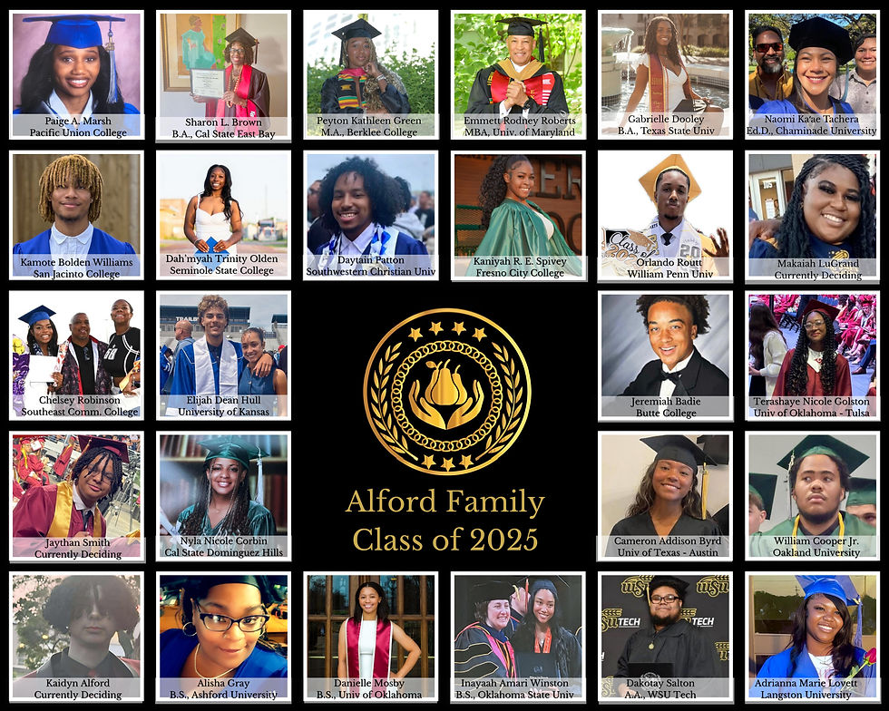 Alford Family Class of 2025