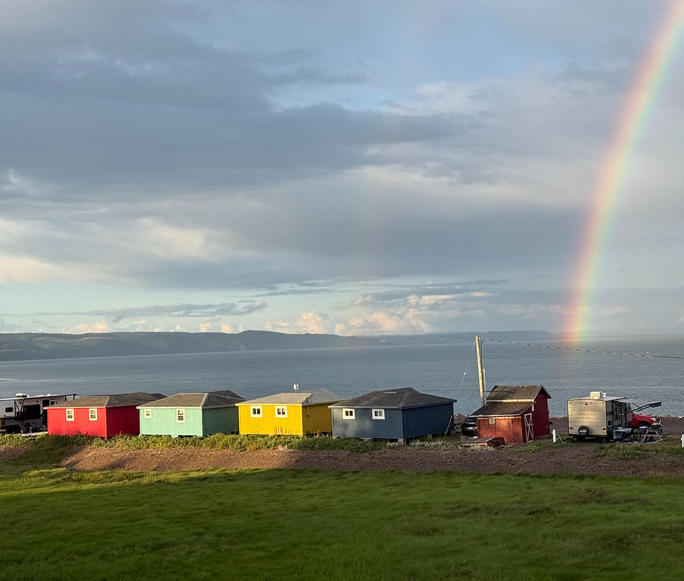Cottages at the end of the rainbow