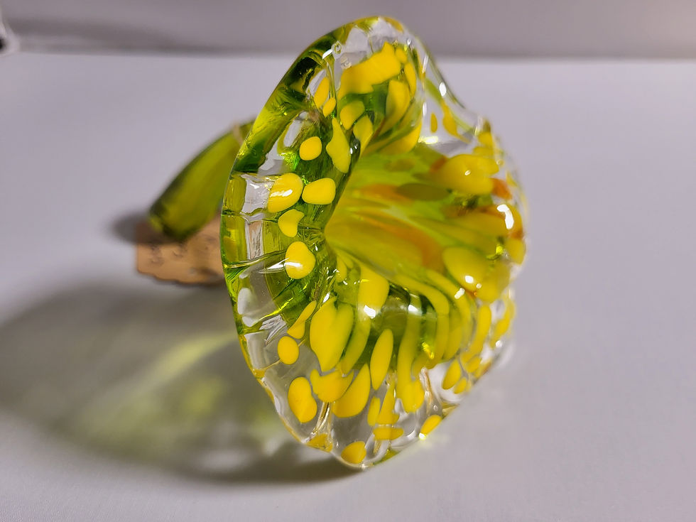 Thumbnail: Glass Flower (sm), yellow/orange/green; 2025