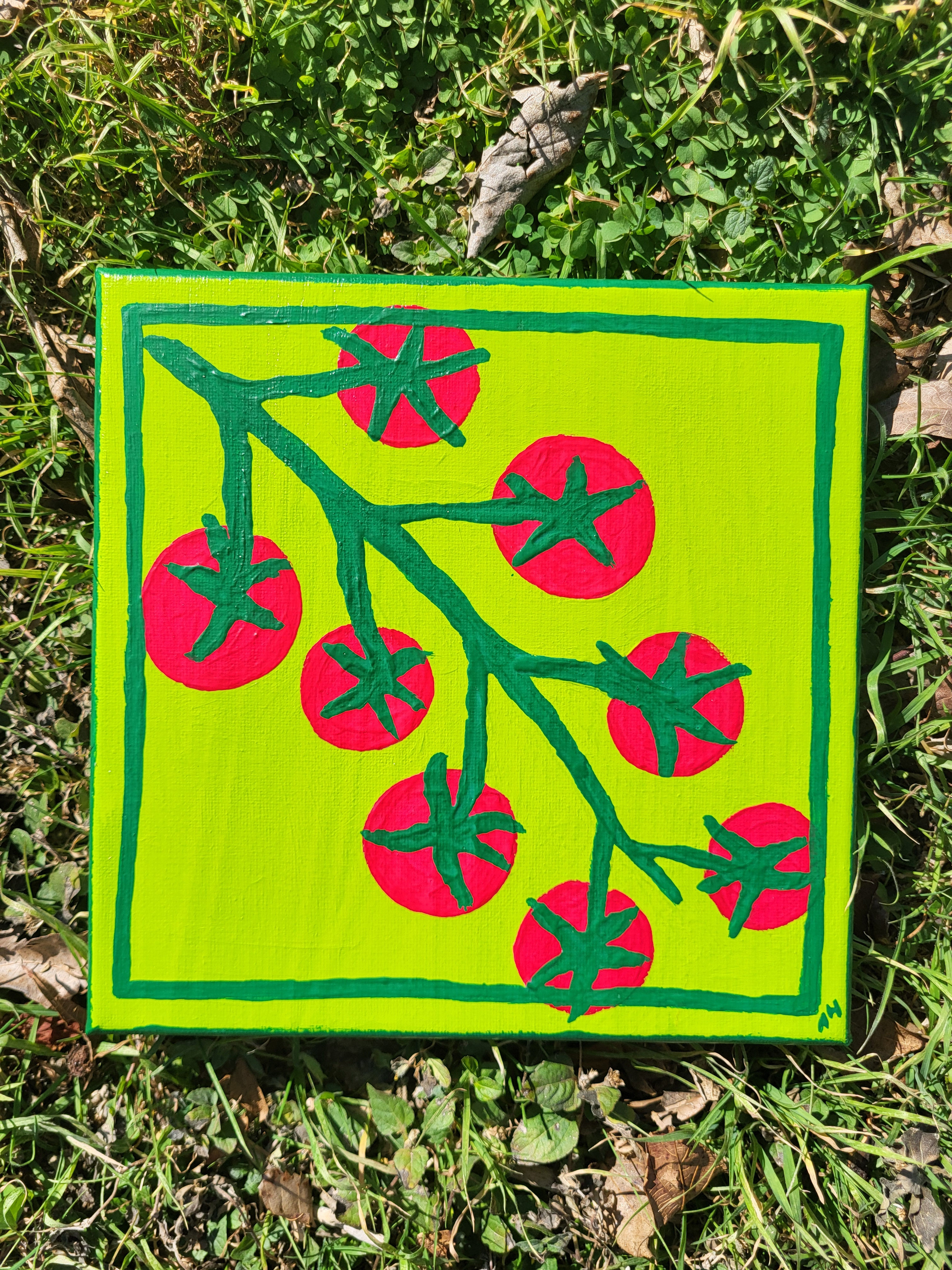 Tomatoes on the Vine Original Painting