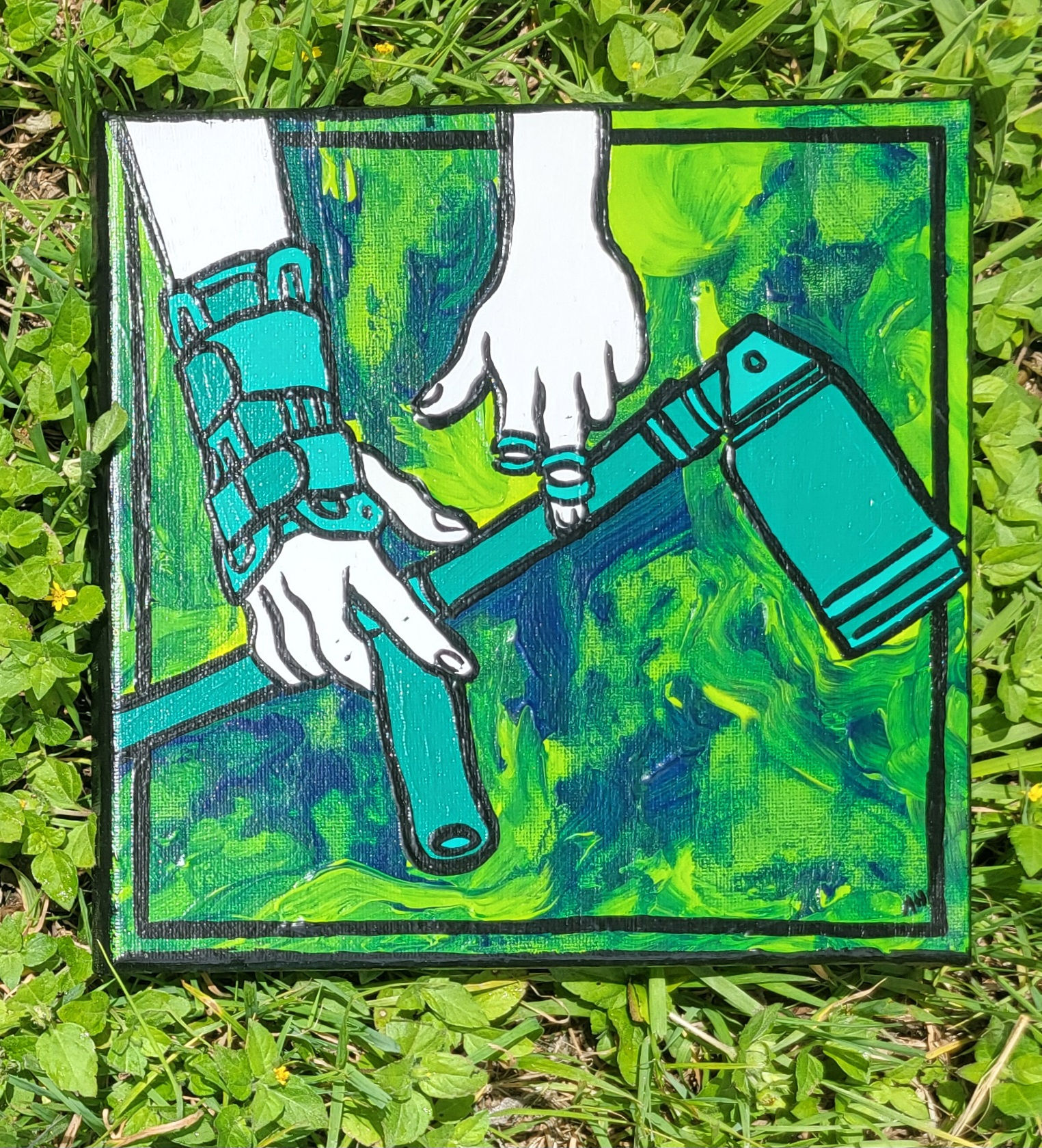 Disabled Melancholy Original Painting