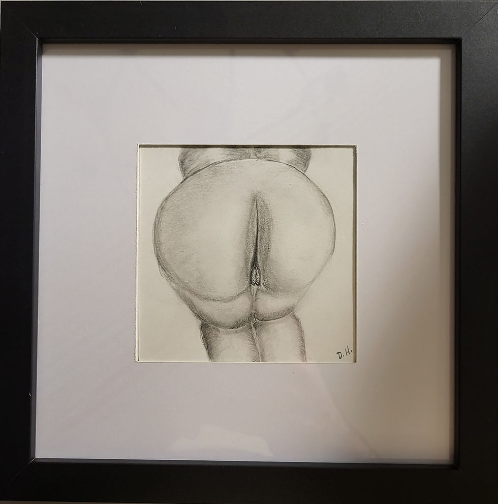 Thumbnail: "Form study 7 - Rear", original pencil drawing