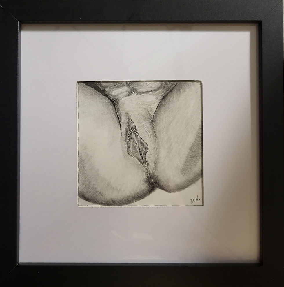 Thumbnail: "Form study 2 - Labia Minora", original pencil drawing