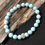 Thumbnail: Hemimorphite Bracelet with Sterling Silver Crystal Accent Charm