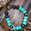 Thumbnail: Turquoise, Sterling Silver Navajo Pearl with Lava Stone