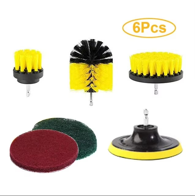 Miniatura: Electric Drill Brush Tire Brush Set Bathroom Plastic Round Cleaning Brush Multif