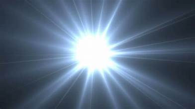 A bright white light
