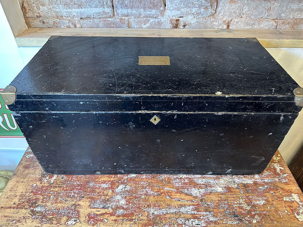 Thumbnail: 19th Century Antique Military Pine Chest