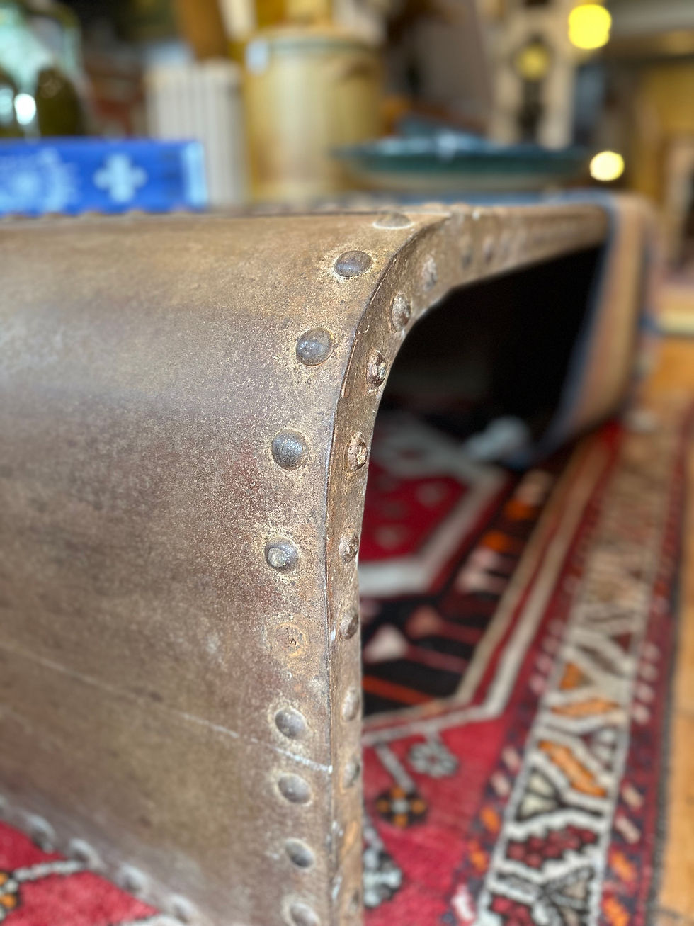 Thumbnail: Industrial Riveted Steel Coffee / Center Table