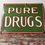 Thumbnail: Pure Drugs Enamelled Metal Chemists Sign