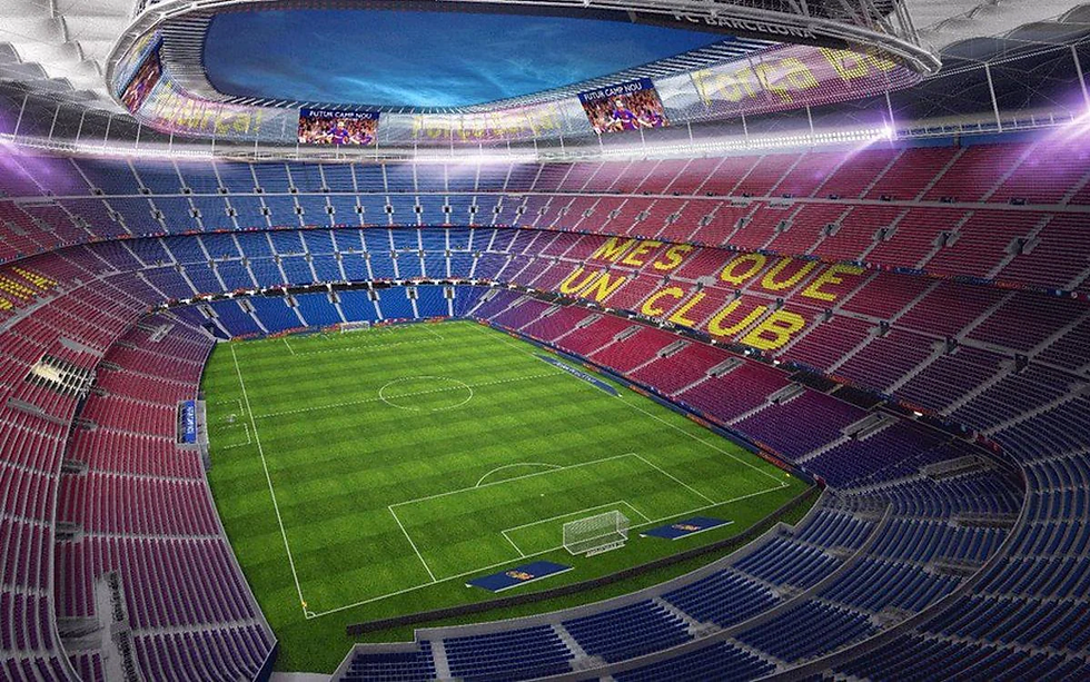 foto do Estádio do barcelona, Camp Nou com 99354 lugares
