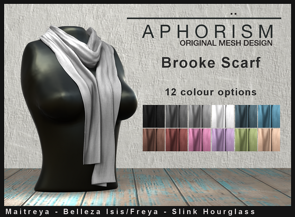 !APHORISM! Brooke scarf second life