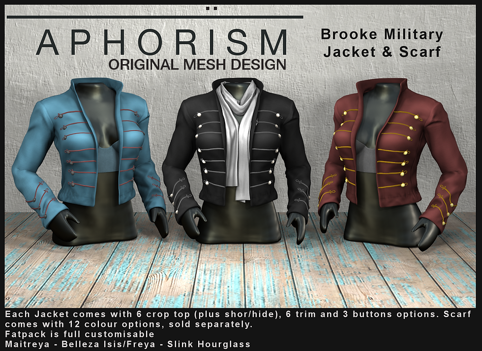 !APHORISM! Brooke military jacket second life