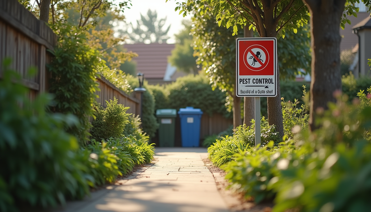 Eye-level view of a well-maintained garden area in a residential estate in Ballito