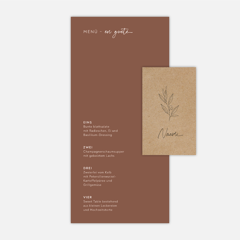 CAPRI – Menü + Platzkarte