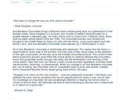 Feelgoodshoplocal.com Anna Bandeira Chocolates Seller Story