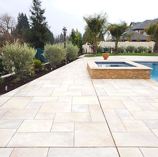 Decorative overlay to look like tile for the pool decj