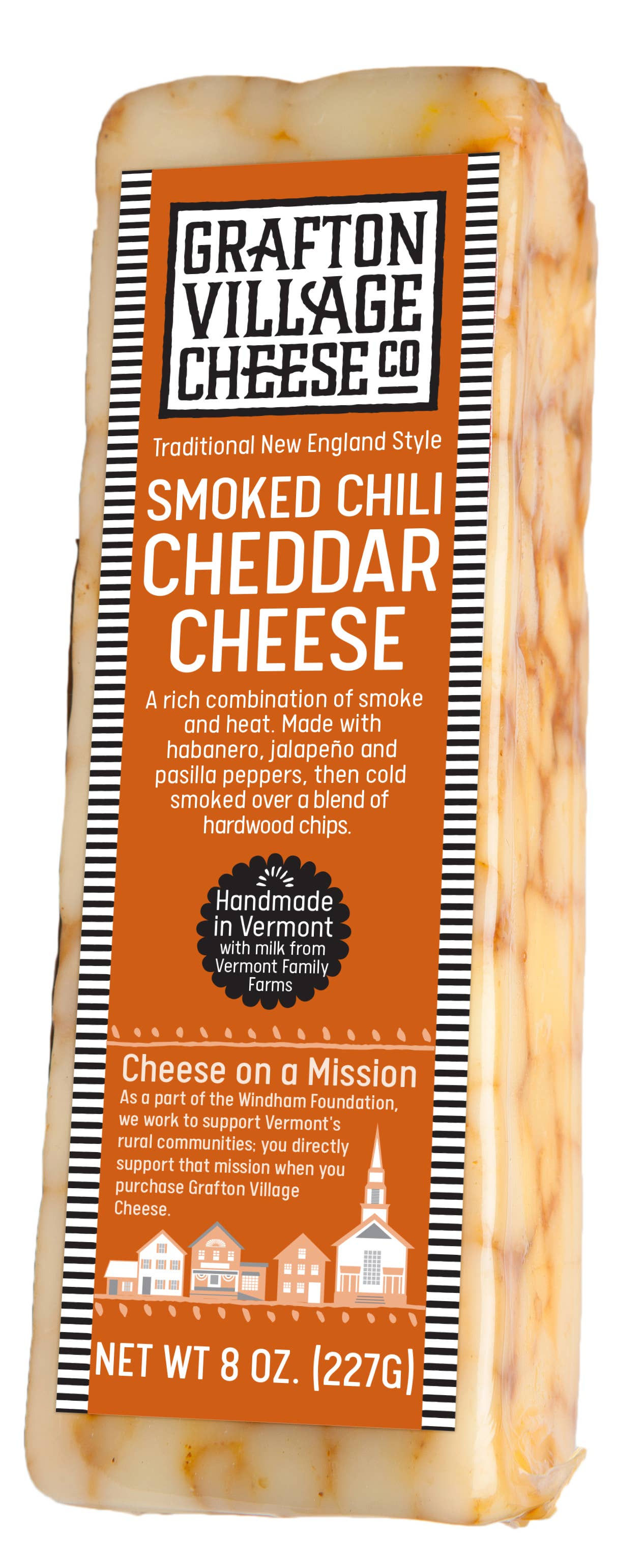 Grafton Village Cheese Smoked Chili Cheddar, 4 oz