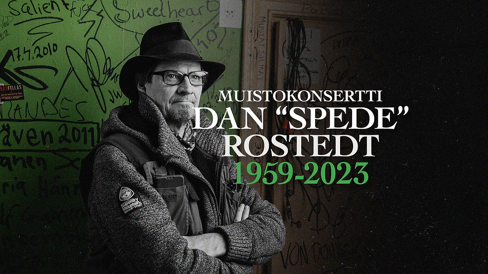 DAN 'SPEDE' ROSTEDT MUISTOKONSERTTI