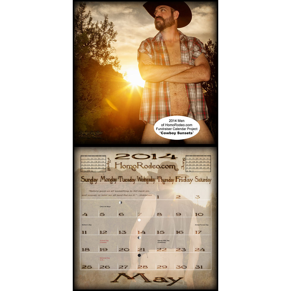 Thumbnail: Calendars - 2014 Cowboy Sunsets *Full-nude