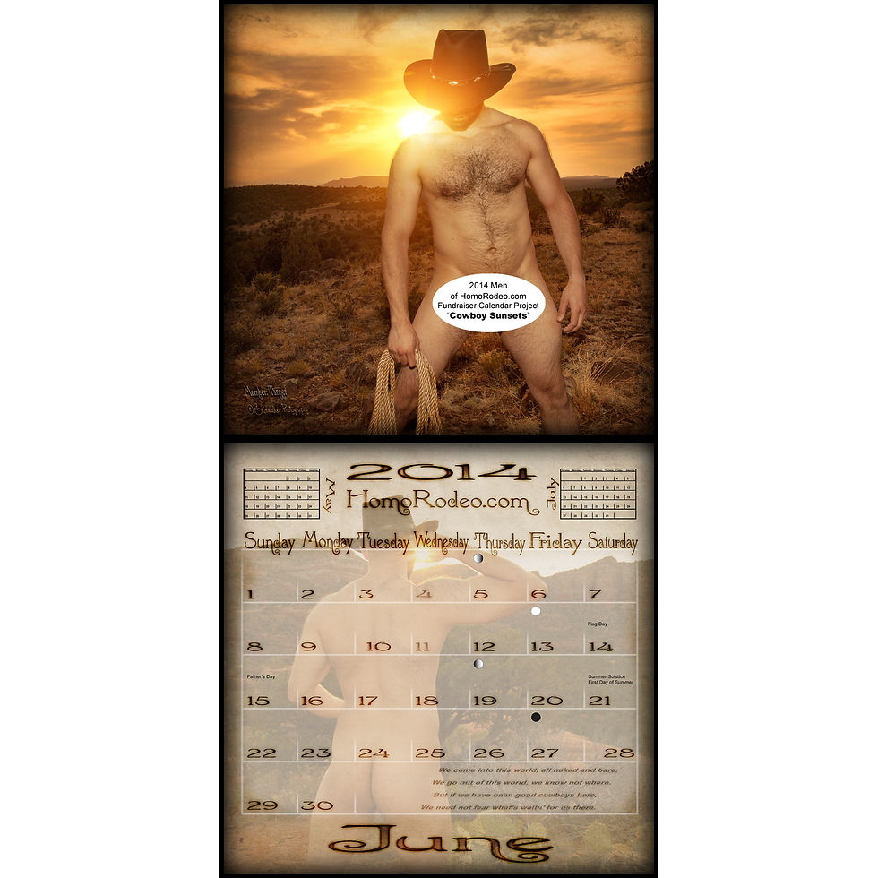 Thumbnail: Calendars - 2014 Cowboy Sunsets *Full-nude