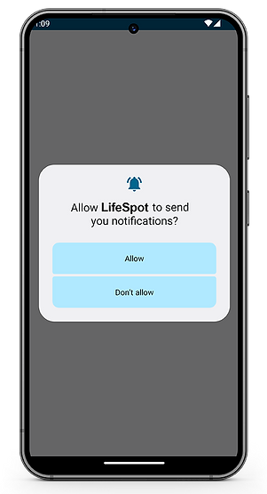 LifeSpot Responder app - notifications Android notifications