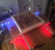 Octocopter Drohne, LED