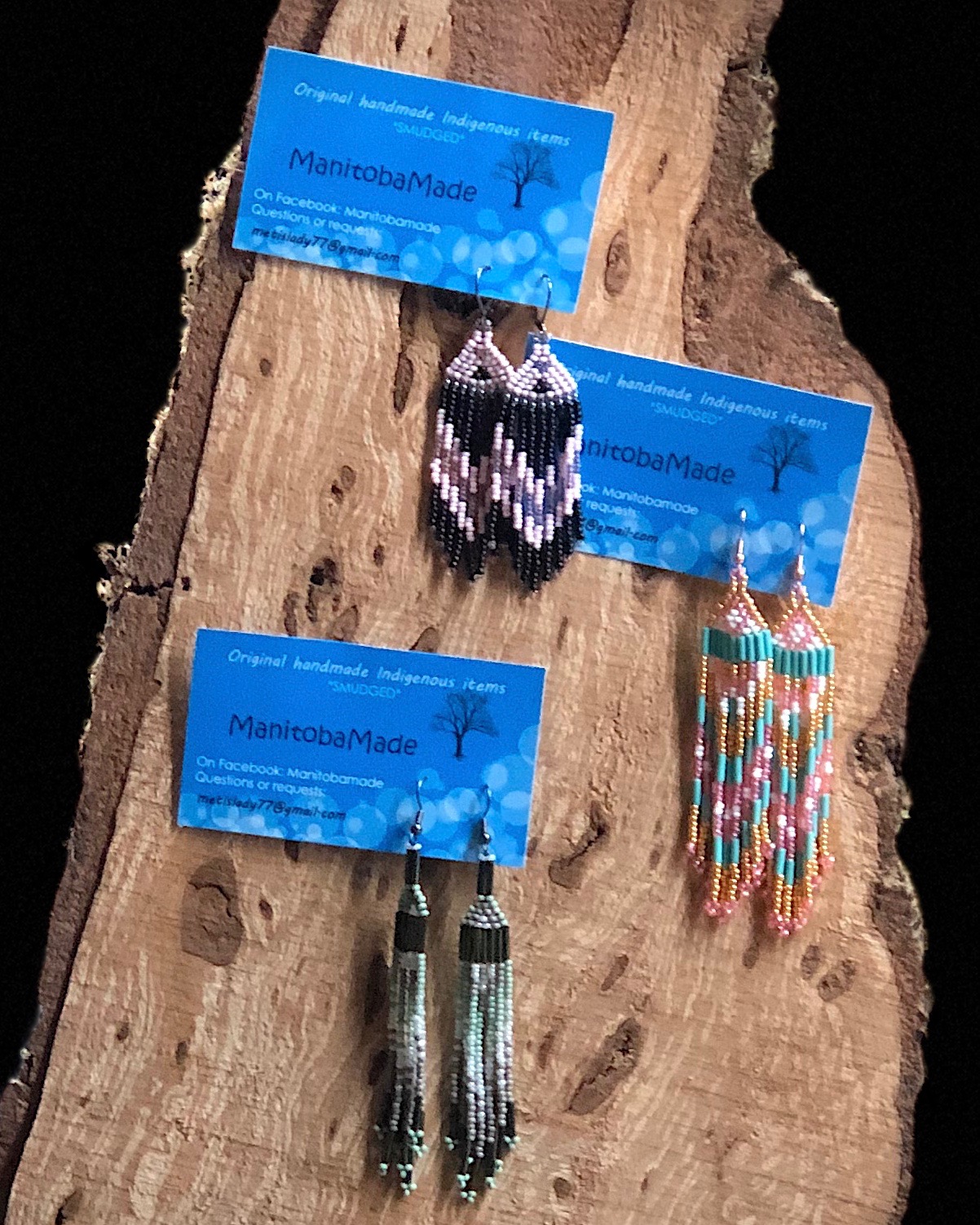 Indigenous Style Beaded Fringed Earrings with Jake Freeman