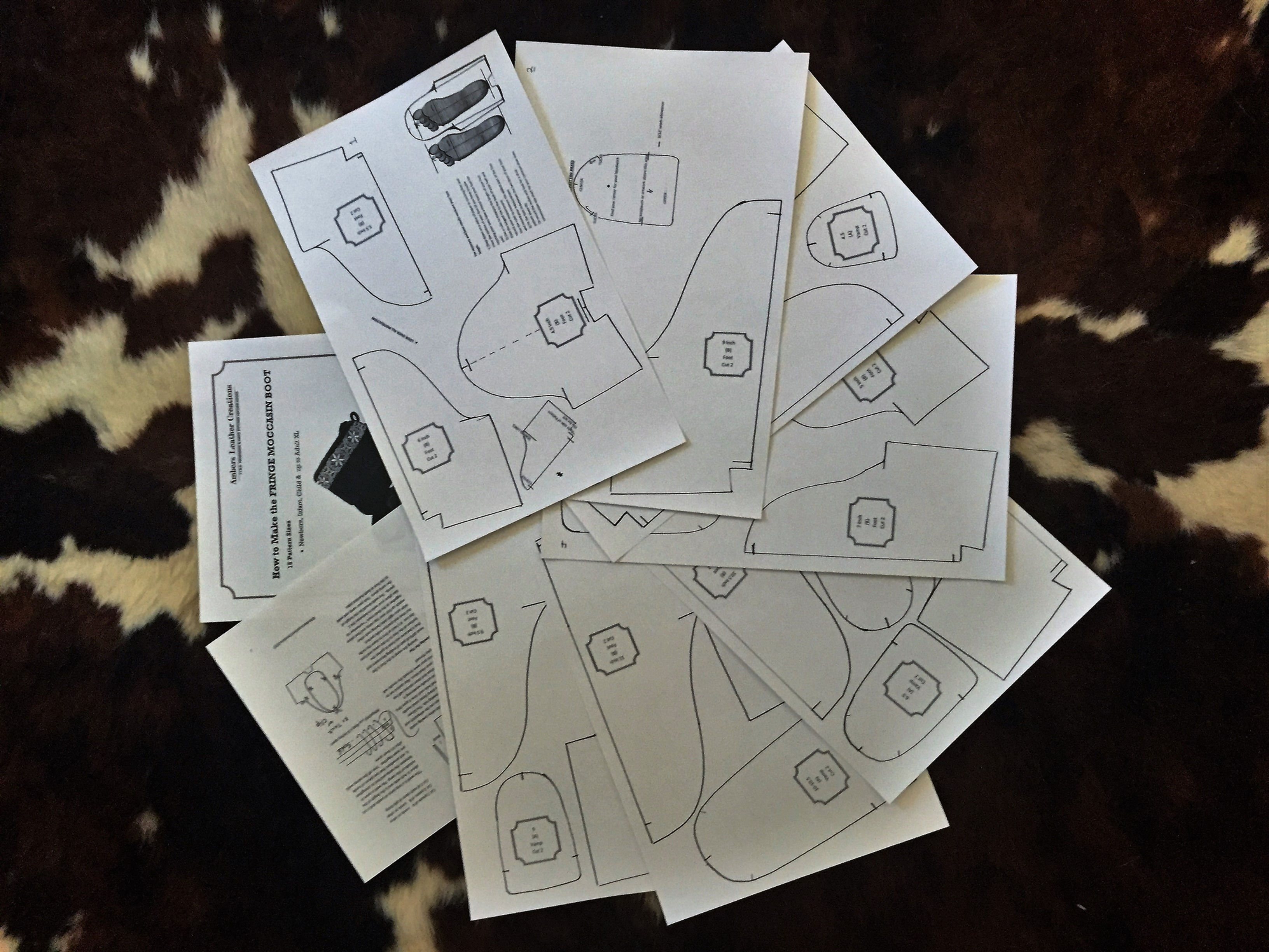 Digital PDF Fringe Boot Pattern 11.5 Inches