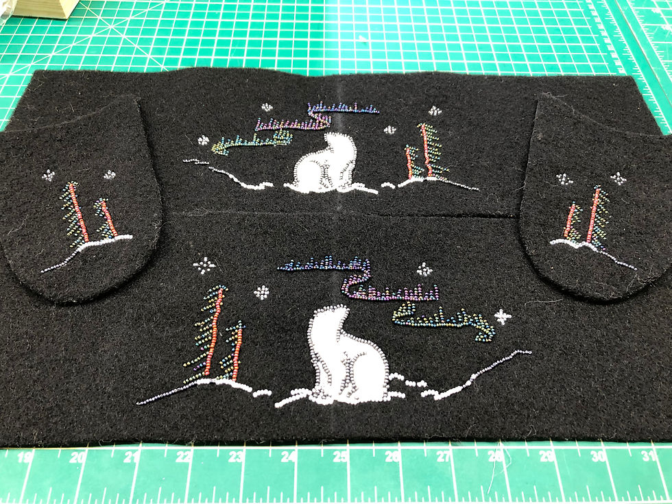 Thumbnail: Digital PDF Mukluk Polar Bear and Churchill Tree Beading Patterns