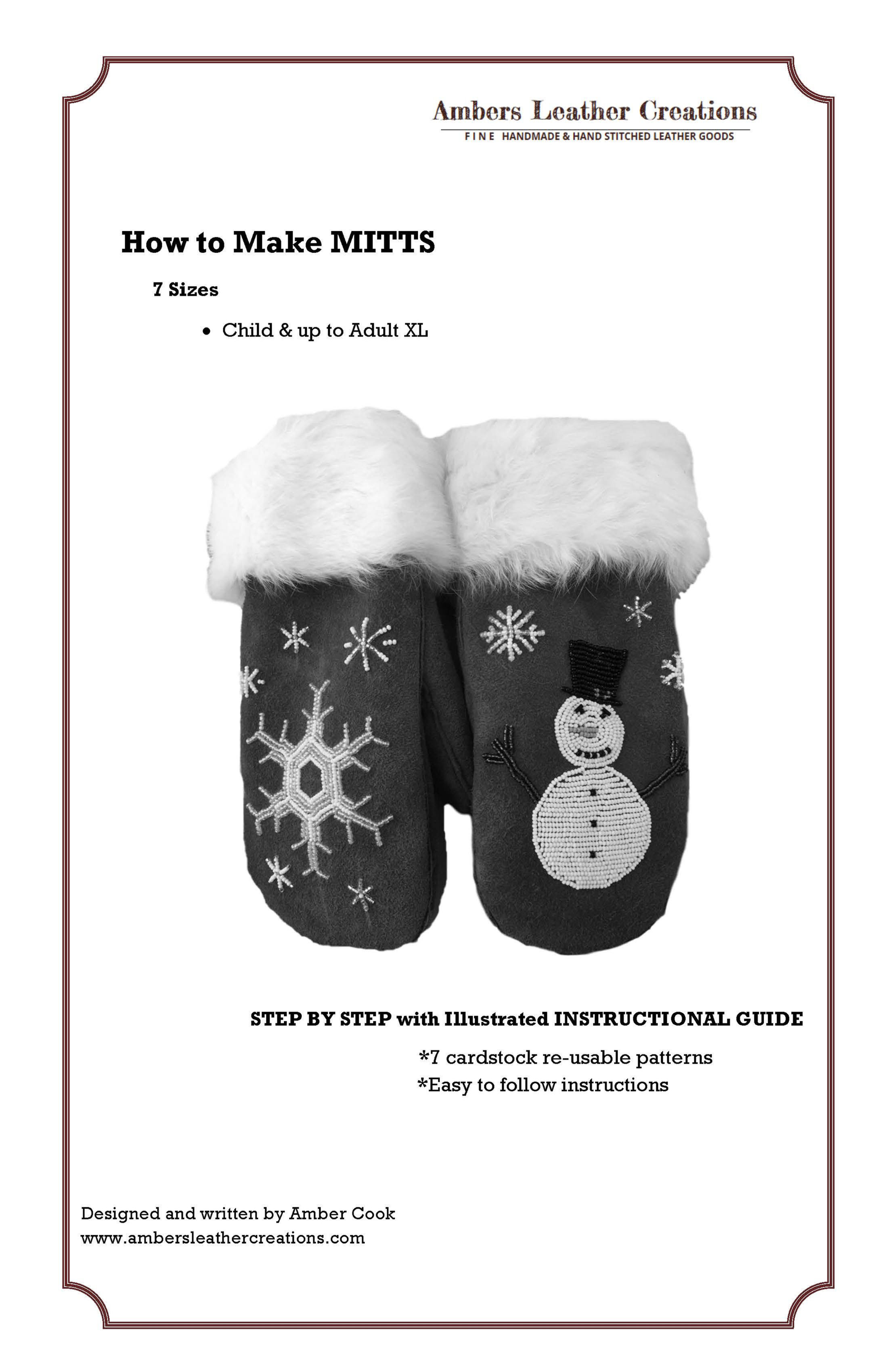 PDF Digital Mitts Pattern Book (11 X 17 Paper)